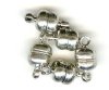 Magnetic - 5 Pair 5x10mm Nickel Plated Button Clasp